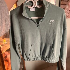 Gym shark size M cropped long sleeve
